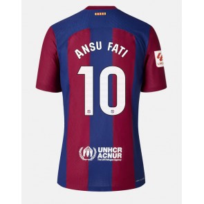 Barcelona Ansu Fati #10 Hemmatröja 2023-24 Kortärmad